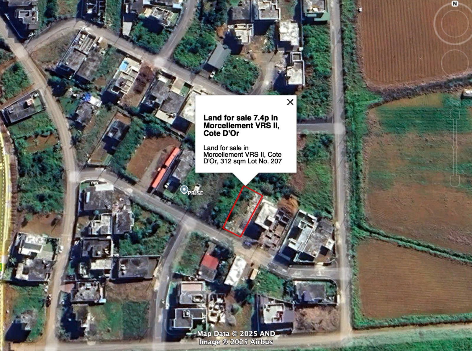 Residential Land for Sale – Cote D’Or (VRS II)