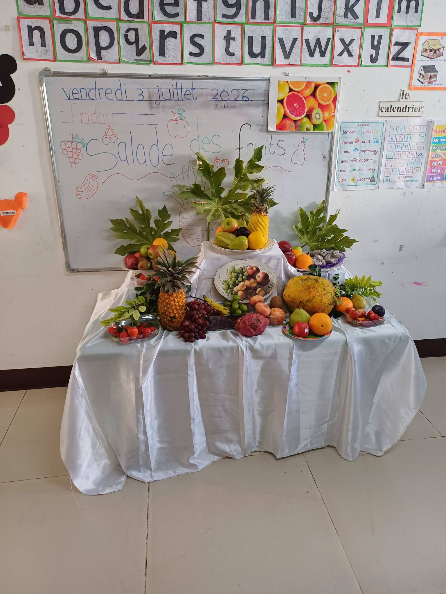 Activité Salade de Fruits à l’École Maternelle Fabio et les Petits Moussaillons and The Lovely Kids