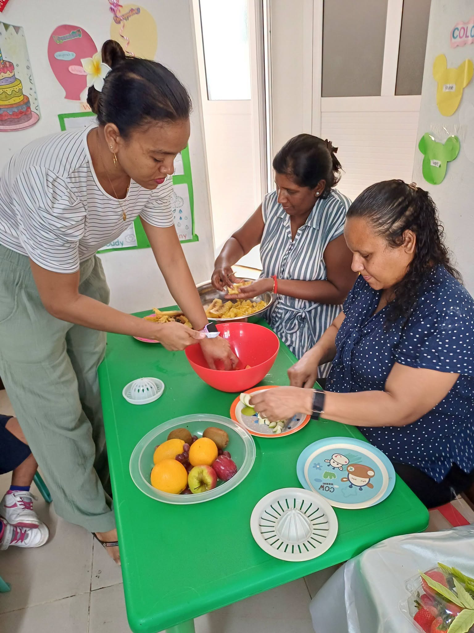 Activité Salade de Fruits à l’École Maternelle Fabio et les Petits Moussaillons and The Lovely Kids