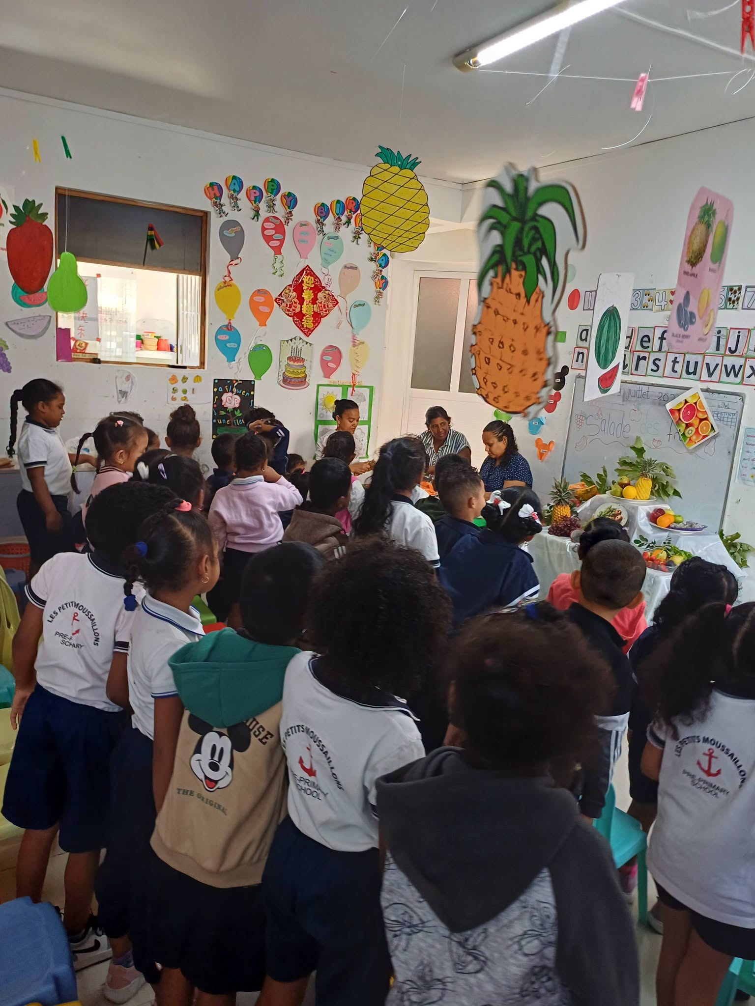 Activité Salade de Fruits à l’École Maternelle Fabio et les Petits Moussaillons and The Lovely Kids