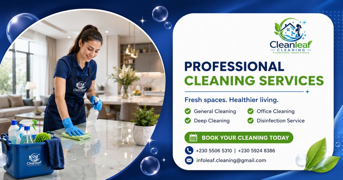 Professional Cleaning Services in Mauritius
