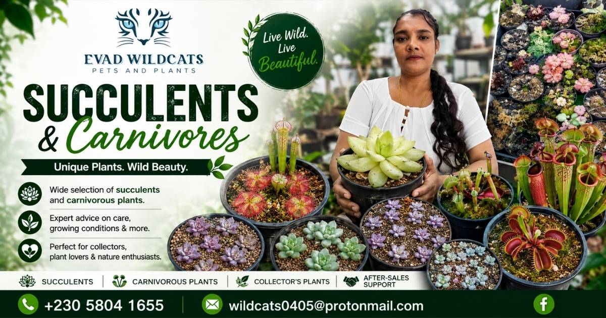 Succulents and Carnivorous Plants Mauritius