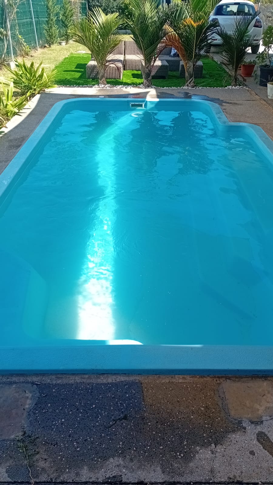 Remise en état de deux piscines à Grand-Gaube